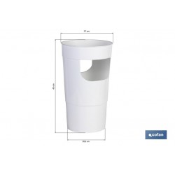 PARAGÜERO  BLANCO  POLIPROPILENO 27 X 20.6 X 45 X CM venta unitaria