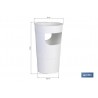 PARAGÜERO  BLANCO  POLIPROPILENO 27 X 20.6 X 45 X CM venta unitaria