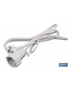 Prolongador de cable eléctrico | Varias medidas de cable (3 x 1,5 mm) | Base Bipolar