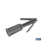 Taco flecha para placas de yeso | Medidas de Ø 6 x 10 mm y Ø 6 x 17 mm