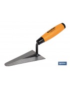 Paletín con punta redonda | Medidas: 130 mm de longitud | Para la construcción | Mango de goma