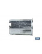 Tuercas Remachables Acero Cabeza Reducida Ranurada