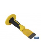 Cincel ancho para ladrillos | Con mango protector | Dos medidas disponibles | Fabricado en acero