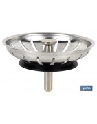 Tapón de Fregadero | Fabricado en Acero Inoxidable 304 | Modelo Kandy | Tapón Universal