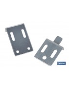 Set Colgador de Escuadra para Espejos | Medida: 30 mm | Acero Galvanizado
