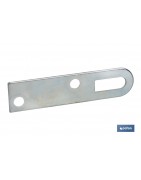 Chapa Colgador para Sujeción | Medida: 17 x 70 mm | Acero Galvanizado