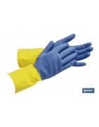 Guantes de menaje reforzados | 100 % de látex | Ideal para el contacto con detergentes, solventes y productos químicos