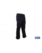 Pantalón de Trabajo Elástico Tipo Denim | Tallas de la 38 a la 64 | Color Azul Marino