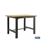 Mesa de trabajo de acero | Resistente y versátil | Color antracita | Disponible en diferentes medidas