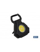 Linterna pequeña Cob Led Recargable | Mini linterna led con gancho para colgar e imán extra fuerte