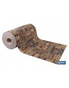 Rollo de alfombra vinílica para interior | Diseño con estampado de Oriente | Impermeable y de fácil limpieza