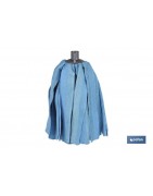 Fregona de Tiras Microfibra | Color Azul | Grosor 155 Gr | Máxima suavidad y Absorción con secado rápido